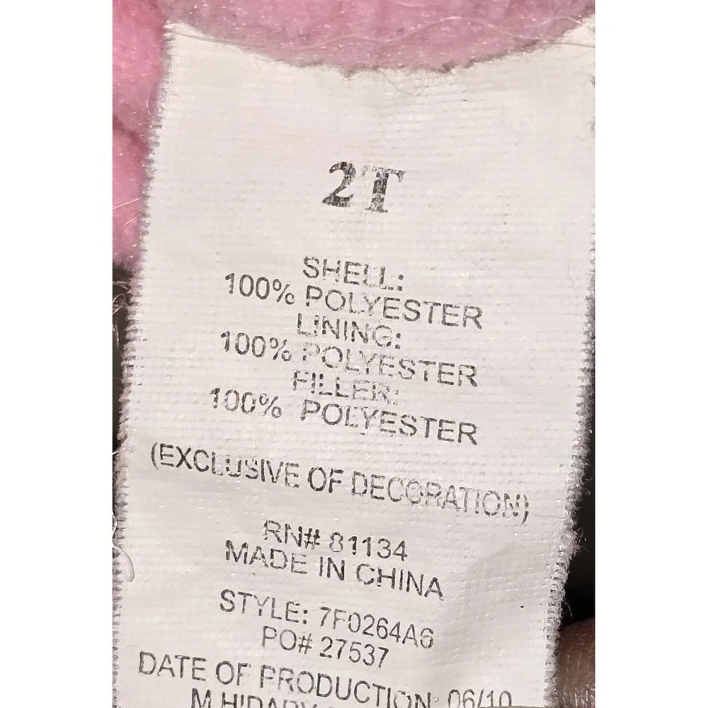 Amy Byer Toddler Girls Pink Floral Hooded Jacket Coat‎ 2T GUC 🌸